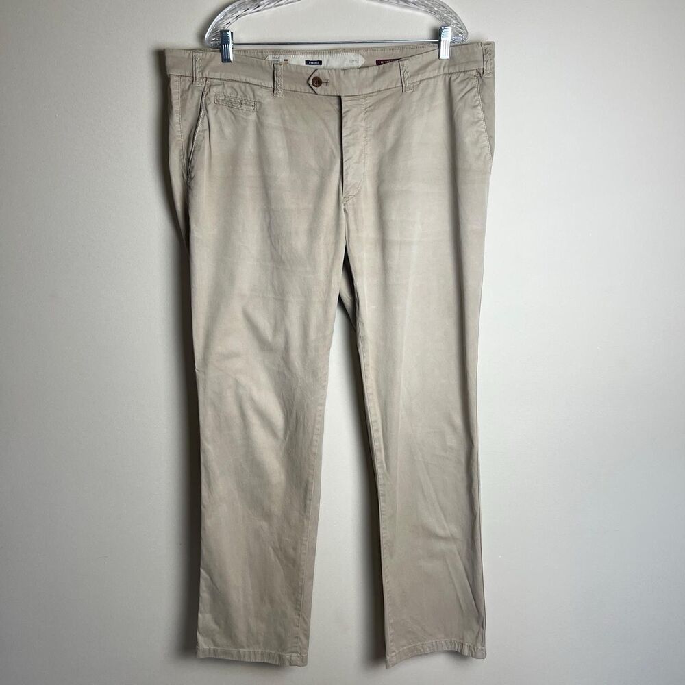 BRAX Chino Pants Mens 42/34 BRAX Everest Khaki Career Pants Regular Straight